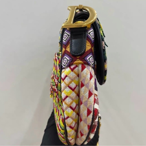 Dior Multicolor Saddle Bag Medium - Picture 3 of 6